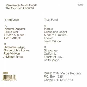 LP Mike Krol: Mike Krol Is Never Dead: The First Two Records