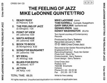 CD Mike LeDonne Quintet: The Feeling Of Jazz