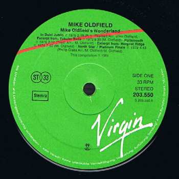 LP Mike Oldfield: Mike Oldfield's Wonderland