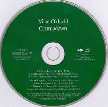 CD Mike Oldfield: Ommadawn