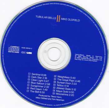 CD Mike Oldfield: Tubular Bells II