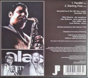CD Mike Osborne: Starting Fires: Live At The 100 Club 1970