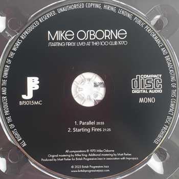 CD Mike Osborne: Starting Fires: Live At The 100 Club 1970