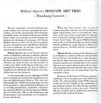 CD Moscow Art Trio: Hamburg Concert
