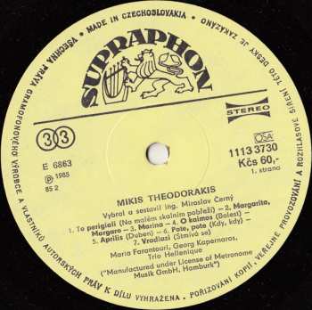 LP Mikis Theodorakis: Mikis Theodorakis
