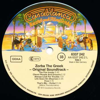 LP Mikis Theodorakis: Zorba The Greek (Original Soundtrack Album)