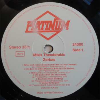 3LP/Doos Mikis Theodorakis: Zorbas