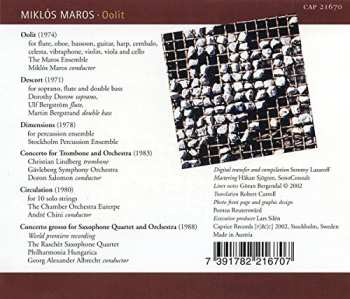 CD Miklós Maros: Oolit