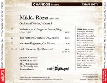 CD Miklós Rózsa: Orchestral Works, Volume 2