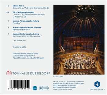 CD Miklós Rózsa: Violin Concertos  