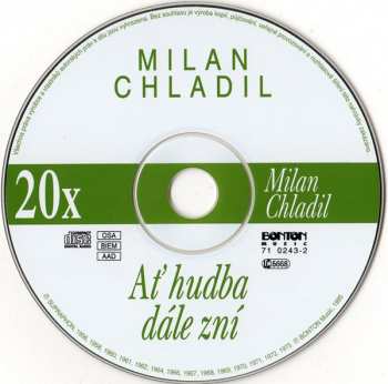 CD Milan Chladil: 20x Milan Chladil (Ať Hudba Dále Zní)