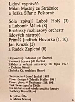 LP Milan Mastný: Na Besedě U Cimbálu