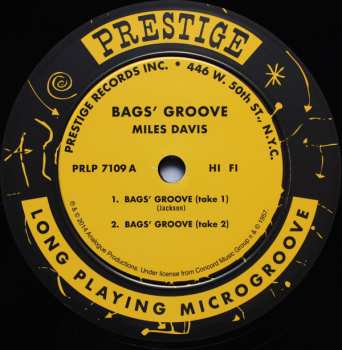 LP Miles Davis: Bags Groove LTD