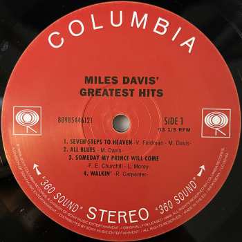 LP Miles Davis: Miles Davis' Greatest Hits