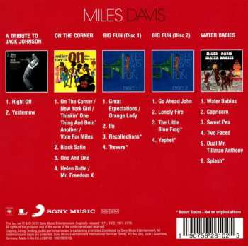 5CD/Doos Miles Davis: Original Album Classics 