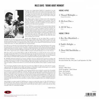 LP Miles Davis: 'Round About Midnight CLR