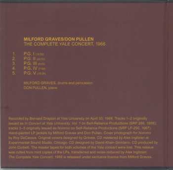 CD Milford Graves: The Complete Yale Concert, 1966
