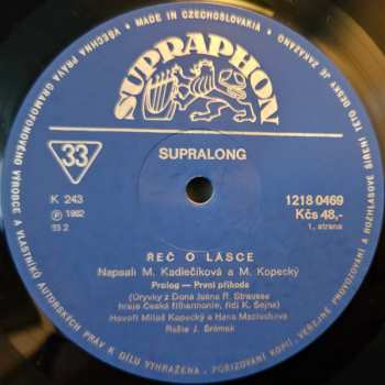 LP Miloš Kopecký: Řeč O Lásce