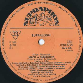 LP Miloš Macourek: Mach A Šebestová