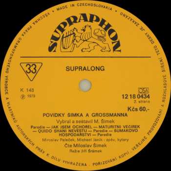 LP Miloslav Šimek: Povídky Šimka A Grossmanna