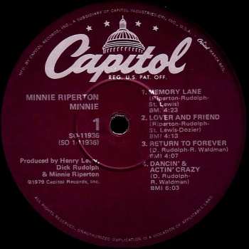 LP Minnie Riperton: Minnie