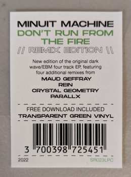 LP Minuit Machine: Don't Run From The Fire (Remix Edition) CLR | LTD