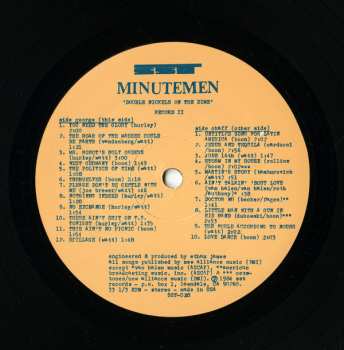 2LP Minutemen: Double Nickels On The Dime