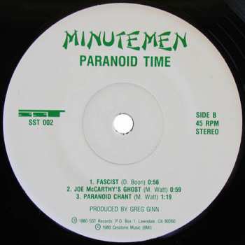 SP Minutemen: Paranoid Time