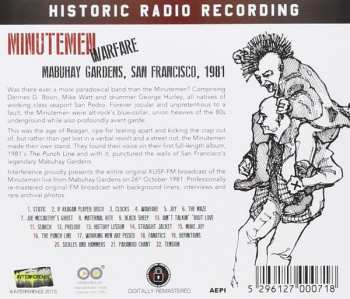 CD Minutemen: Warfare - Mabuhay Gardens, San Francisco, 1981