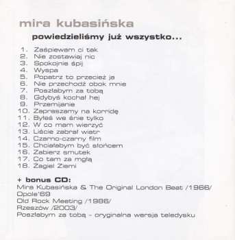 2CD Mira Kubasińska: Powiedzieliśmy Już Wszystko...