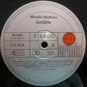 LP Mireille Mathieu: Gefühle