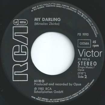 SP Miroslav Žbirka: The Love Song / My Darling