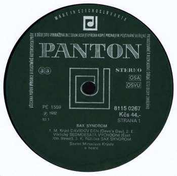 LP Miroslav Krýsl's Saxtet: Sax Syndrom