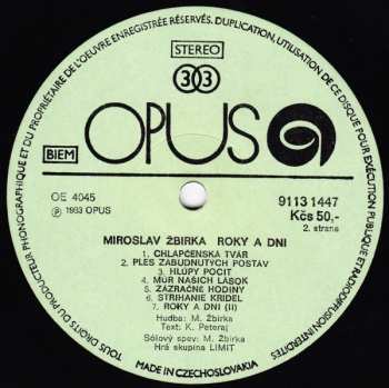 LP Miroslav Žbirka: Roky A Dni