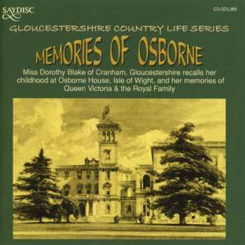 CD Miss Dorothy Blake: Memories Of Osborne