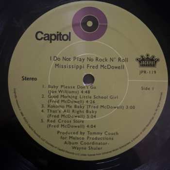 LP Fred McDowell: I Do Not Play No Rock 'N' Roll