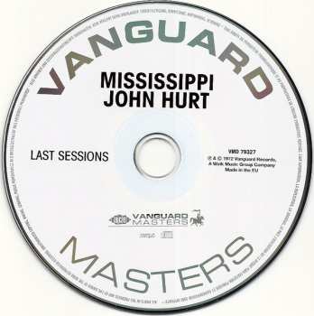 CD Mississippi John Hurt: Last Sessions