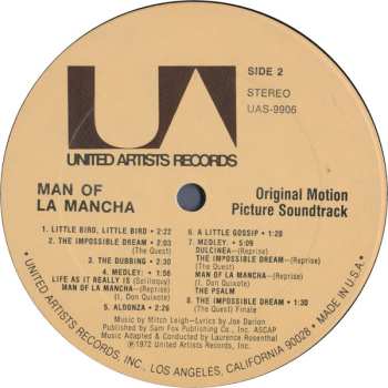 LP Sophia Loren: Man Of La Mancha (Original Motion Picture Soundtrack)