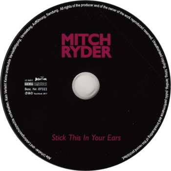 CD Mitch Ryder: Stick This In Your Ears