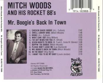 CD Mitch Woods And His Rocket 88's: Mr. Boogie's Back In Town