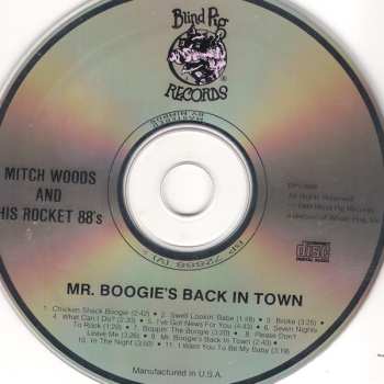 CD Mitch Woods And His Rocket 88's: Mr. Boogie's Back In Town