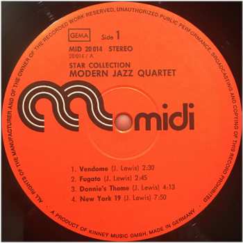 LP The Modern Jazz Quartet: Star-Collection