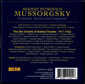 17CD/Doos Modest Mussorgsky: Modest Petrovich Mussorgsky: Complete Operas and Fragments