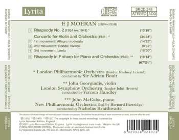 CD The London Symphony Orchestra: Rhapsody No. 2 / Violin Concerto / Rhapsody in F Sharp