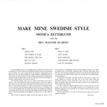 CD Monica Zetterlund: Make Mine Swedish Style 