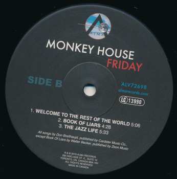 2LP Monkey House: Friday