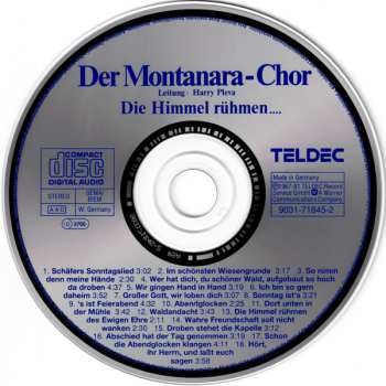 CD Montanara Chor: Die Himmel Rühmen…