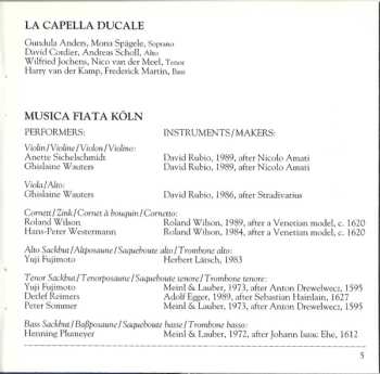 CD Claudio Monteverdi: Selva Morale E Spirituale / Canzoni Da Sonar