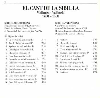 CD Jordi Savall: El Cant De La Sibil·la (Mallorca • València 1400-1560) 
