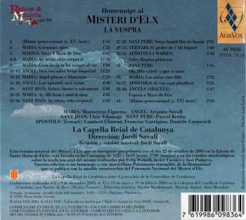 CD Pascal Bertin: Homenatge Al Misteri D'Elx • La Vespra (Drama Sagrat Per La Festa De L'Assumpció De La Verge)